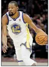  ?? AP file photo ?? Kevin Durant decided late Saturday to sign a two-year, $61.5 million deal to stay with the two-time defending champion Golden State Warriors.