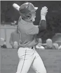  ??  ?? FAR RIGHT: Corben Cuzzourt takes a big swing at a ball against Chattooga’s pitching.