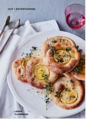  ??  ?? LEMON FLATBREADS