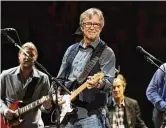  ?? PHOTO BY CHARLES SYKES/INVISION/ AP, FILE ?? Eric Clapton will play in Columbus at the Schottenst­ein Center on Sept. 8 with special guest Jimmie Vaughan.