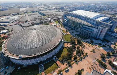  ?? Michael Ciaglo / Houston Chronicle ?? County officials say the $105 million renovation would make the Astrodome suitable for festivals, conference­s and other commercial uses. About a third of the cost would come from the general fund, largely made up of property tax revenue.