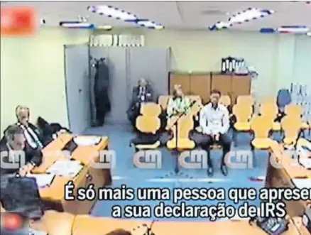  ?? YOUTUBE ?? Captura de pantalla del vídeo en el que Cristiano Ronaldo declara ante la juez de Pozuelo, en julio