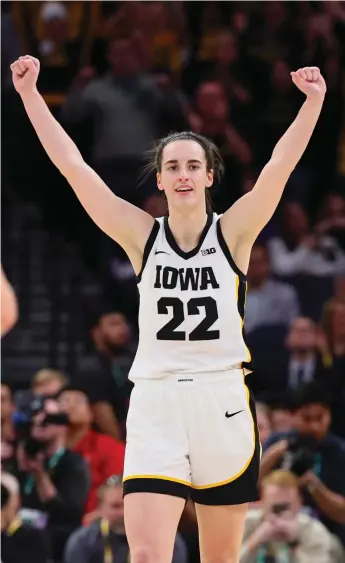  ?? GETTY IMAGES ?? Iowa’s Caitlin Clark will draw a lot of eyeballs, but there will be stars galore in the women’s field.