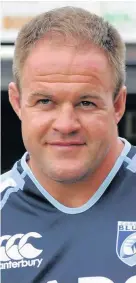  ?? PICTURE: RICHARD WILLIAMS ?? Cardiff Blues Star Xavier Rush in 2012