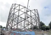  ??  ?? ●●Work to demolish of the gas holders off Church Street lasted for two years