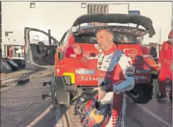  ??  ?? ENSAYO. Sebastien Loeb probó el Citroën C3 WRC en Almería.