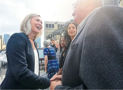  ?? STEVE RUSSELL/TORONTO STAR ?? Mayoral candidate Jennifer Keesmaat criticized Mayor Tory for not using all the tools available to create new affordable housing.