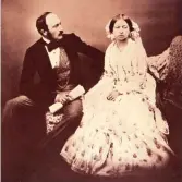  ??  ?? Not amused: Albert and Victoria, 1854