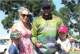  ??  ?? The Neerim District Show will again appeal to families this year.Ready for a day of fun at last year’s Neerim District Show are Leah Gleeson, her brother Jamie Gleeson and her children Cody Willis and Riley Willis.