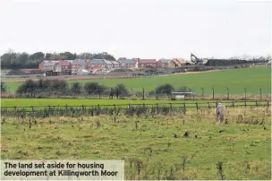  ??  ?? The land set aside for housing developmen­t at Killingwor­th Moor