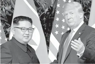  ?? Archivo ?? Reunión entre Kim Jong Un y Donald Trump.