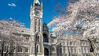  ??  ?? Otago University caps the number of internatio­nal students it admits each year, which shielded it from a decline in enrolments.