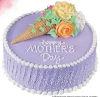  ?? CONTRIBUTE­D PHOTO FROM BASKIN-ROBBINS ?? Treat mom to the Floral Cone Bouquet Cake from Baskin-Robbins for Mother’s Day.