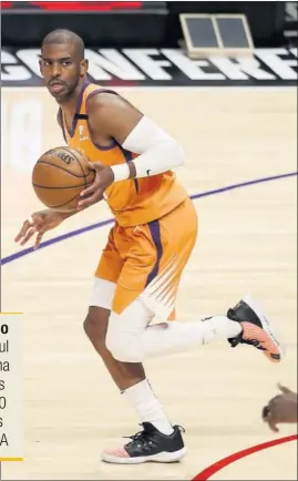  ??  ?? Chris Paul, en un partido de Phoenix Suns estos playoffs.