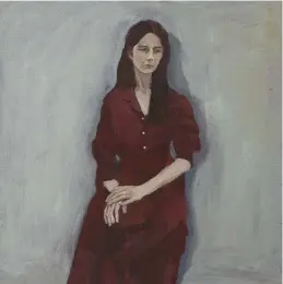  ??  ?? 8. Untitled (lockdown portrait), 2020, Gillian Wearing, oil on board, 30 × 30cm