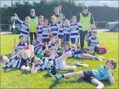  ?? ?? The Killavulle­n GAA U8 players in Ballyhea last Saturday.