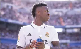  ?? Photograph: AgenciaLOF/Action Plus/Shuttersto­ck ?? Real Madrid’s Vinícius Júnior has been targeted by opposition fans for more than a year.