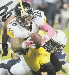  ?? AP PHOTO ?? HE’S BACK: The return of Le’Veon Bell should give the Steelers a lift Sunday night against the Chiefs.