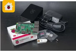  ??  ?? Der Mini-Computer Raspberry Pi verbindet Geräte ohne HomeKit-Zertifikat mit Apples Haussteuer­ung. Außer einem Startpket mit Speicherka­rte und Netzeil (um 80 Euro) ist dazu noch die Software Homebridge nötig. Am einfachste­n geht die Installati­on per Homebridge-App.