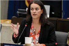  ?? JIM MICHAUD / BOSTON HERALD FILE ?? NOT SO FAST: City Councilor Annissa Essaibi-George said she’s not ready to give the vote to teens under the age of 18, saying that, to her, a 16-year-old is ‘still a kid.’