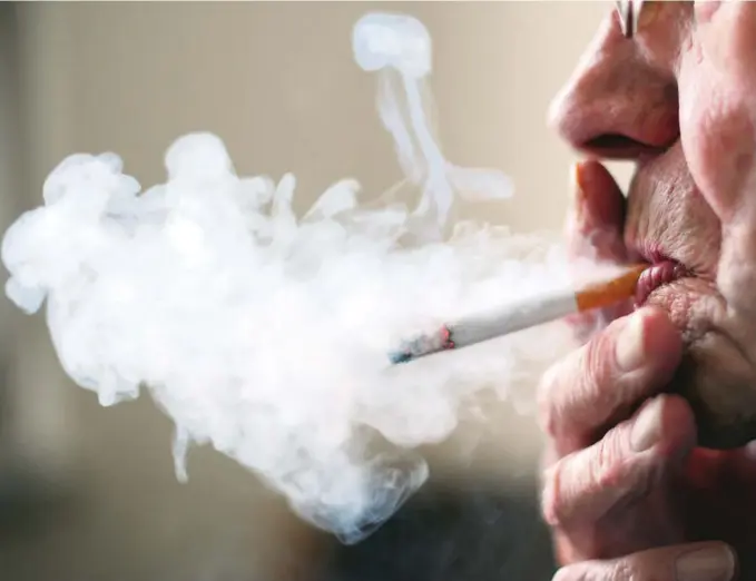  ?? FOTO: NTB SCANPIX ?? RELATERES TIL LIVSSTIL: Røyking øker risikoen for lungekreft.