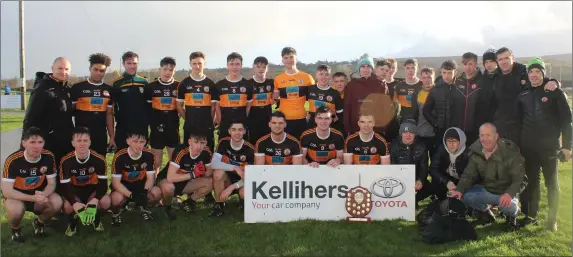  ??  ?? Austin Stacks football team who won the final of the Kelliher’s Toyota Tralee Central Region Div. 1 minor football competitio­n.