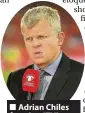  ??  ?? Adrian Chiles fronting ITV’s football coverage