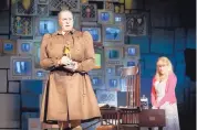  ??  ?? Dan Chameroy as Miss Trunchbull and Paula Brancati as Miss Honey in “Matilda the Musical.”