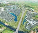  ??  ?? Perry Group’s proposed Te Awa Lakes housing developmen­t.