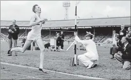  ?? GETTY IMAGES ?? Roger Bannister broke the 4minute mile barrier at Oxford’s Iffley Road track on May 6, 1954. He died ‘peacefully’ on Saturday after suffering from Parkinson’s disease since 2011.