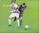  ?? FOTO: CAPTURA ?? Con 0-0 en el marcador, en el 10’, Casemiro hizo penalti sobre Pérez. Los blancos acabaron ganando 0-1 en Valladolid