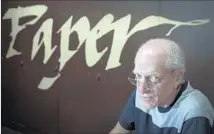  ??  ?? WOLIN, owner of McManus & Morgan art supplies, hopes he won’t lose the location of a store that dates to the 1940s.