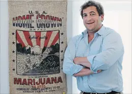  ?? CHARLES REX ARBOGAST THE ASSOCIATED PRESS ?? Ben Kovler of Green Thumb Industries, poses for a photo at the company's Chicago office. Last month, the company with $20 million in revenue from pot shops in seven states went public in Canada.
