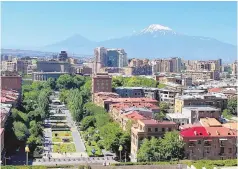 ?? ?? A view of beautiful Yerevan, the capital city of Armenia.