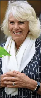  ??  ?? NATURAL heALTh: Camilla wearing her Fitbit activity watch last week