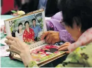  ?? LEE JI-EUN/YONHAP VIA THE ASSOCIATED PRESS ?? Dozens of elderly South Koreans crossed the border into North Korea on Monday for meetings with relatives.