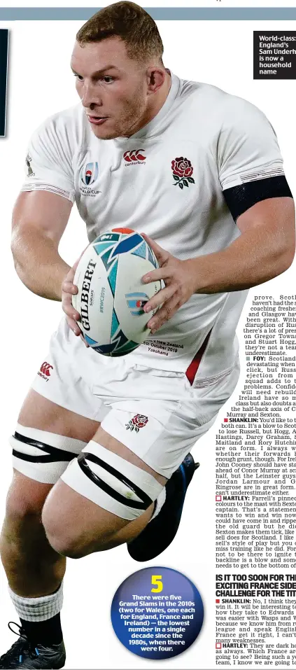  ?? AP ?? World-class: England’s Sam Underhill is now a household name