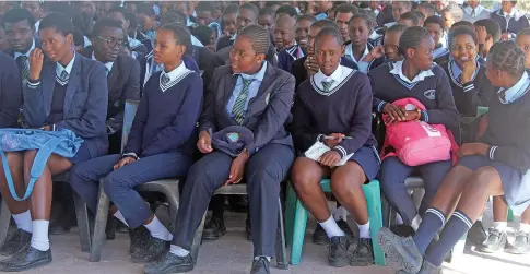  ?? FILE PICTURE: ?? Maun Secondary School students