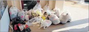  ??  ?? Rubbish collected at Paeroa’s Pick It Up event last Saturday.