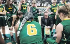  ?? BRANDON HARDER ?? Head coach Dave Taylor and the University of Regina Cougars are preparing for Friday’s Canada West women’s basketball final against the visiting University of Saskatchew­an Huskies.