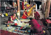  ?? ?? Spirit level: Buddhist monks at the Thiksey Monastery in Ladakh
