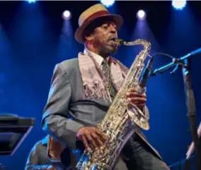  ?? FOTO JEROEN HANSELAER ?? Jazzicoon Archie Shepp sloot het festival in stijl af.