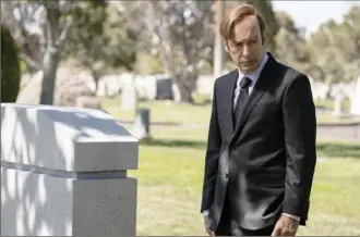  ?? Nicole Wilder/AMC/Sony Pictures ?? Bob Odenkirk as Jimmy McGill in “Better Call Saul.”