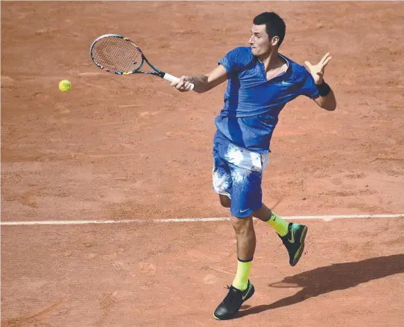  ??  ?? Bernard Tomic had a short-lived French Open campaign and is looking to Wimbledon to get his season back on track.