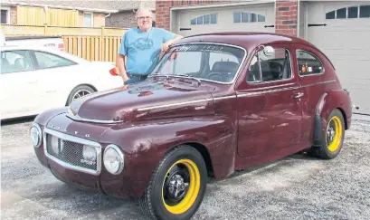  ?? JEFF CHRISTIE PHOTOS ?? Jeff Christie has owned 93 Volvos over the years, but his 1965 Ol’ Hawg is a keeper that he and his wife, Anne, still love cruising in.