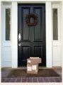  ??  ?? Packages left at the front door offer a tempting target, so think about having your package delivered to work where you are at, or to a neighbor you know is going to be home. Be aware of online theft, especially when purchasing items to be delivered to...