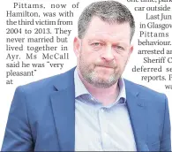  ??  ?? DISGRACE Pittams leaves court and will find out his fate in June