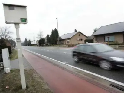  ?? FOTO RR ?? Meer dan 40 procent van de Limburgers rijdt elke maand wel eens te snel in de bebouwde kom.