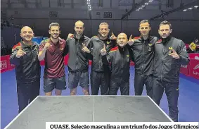  ?? ?? QUASE. Seleção masculina a um triunfo dos Jogos Olímpicos