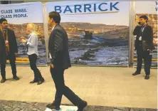  ?? REUTERS FILES ?? Barrick predicts a stronger second half after the Toronto-based miner saw lower first-quarter net earnings and free cash flow.